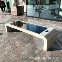 solar powered charging benches